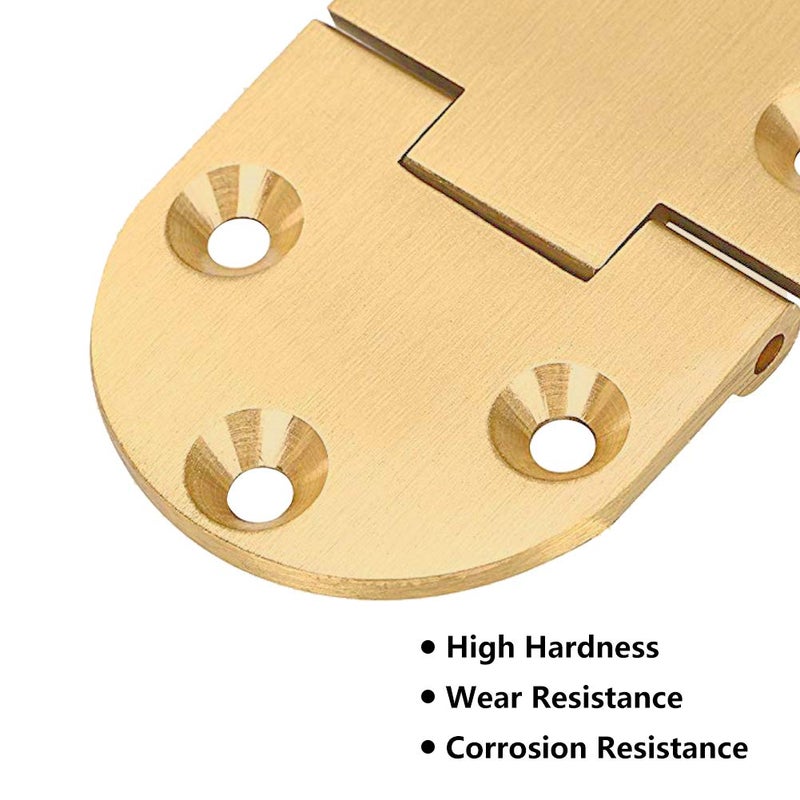 Saipor Saiper 90 Degree Solid Brass Butler Tray Hinges (2pcs) Flip Top Hinge with Screws for Folding Tables/Sewing Machine Table, Folding Hinges Furniture Accessories - Image 5